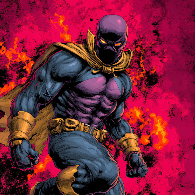superhero character for comics