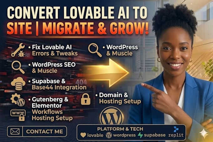 convert lovable ai to wordpress or migrate lovable website