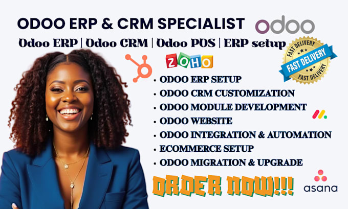 develop and customize odoo crm modules erp setup and automation or fix odoo pos