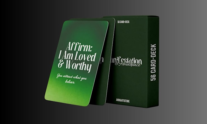 design custom positive affirmation conversation starter motivational card deck