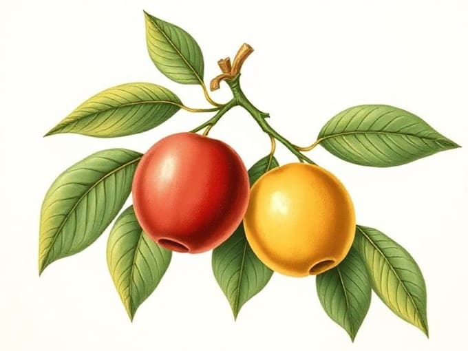 create a marvelous botanical plants illustration
