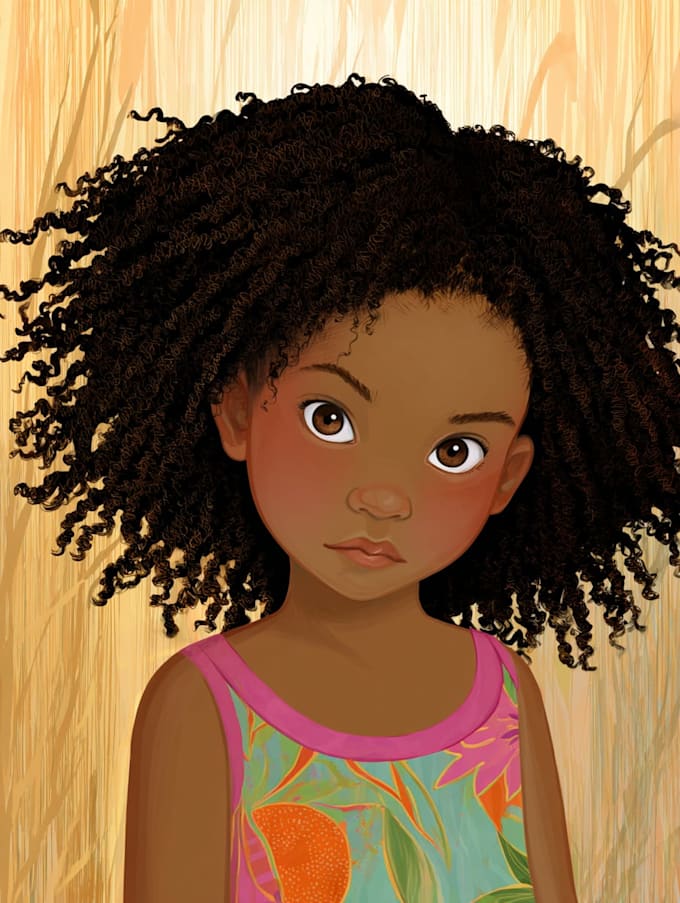draw african american children book illustration