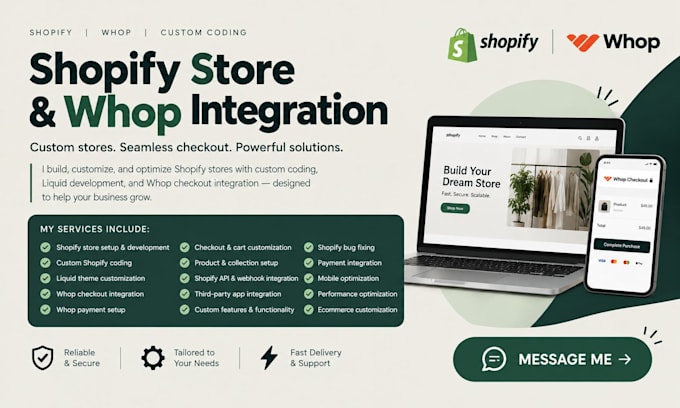 build whop checkout shopify custom coding, shopify store with whop integration