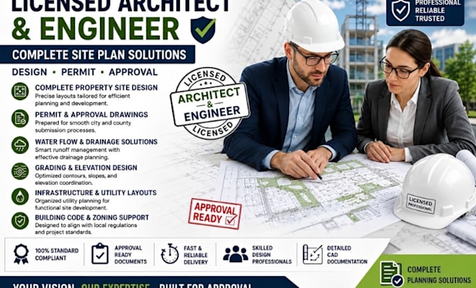 do land development, grading plan and drainage design professionally