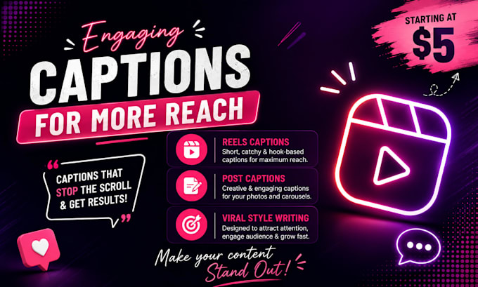 write viral instagram reels captions and hooks