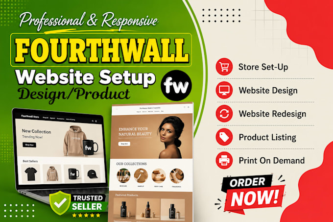 design fourthwall website, store pod, setup fourthwall, fourthwall redesign