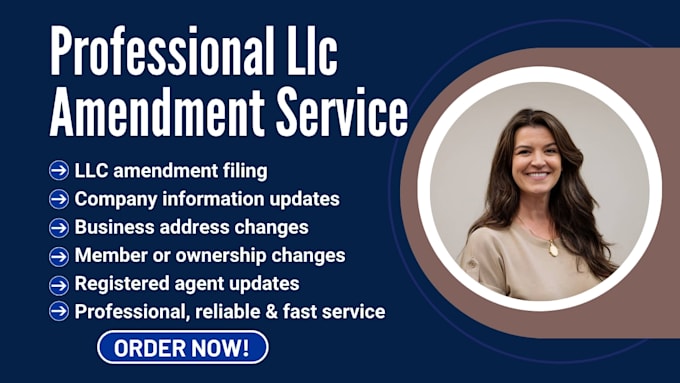 file llc amendment and update company information correctly