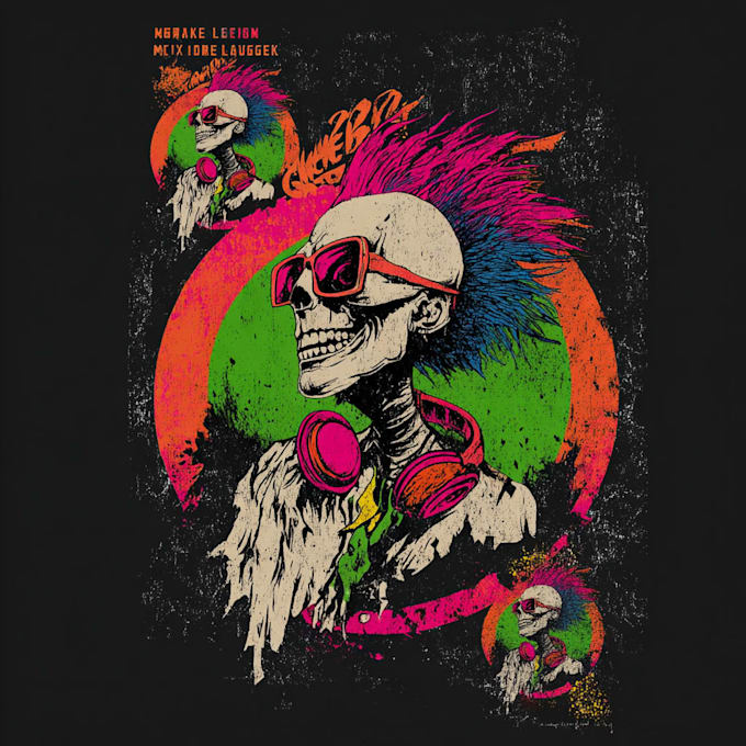 design custom mascot tshirt illustration
