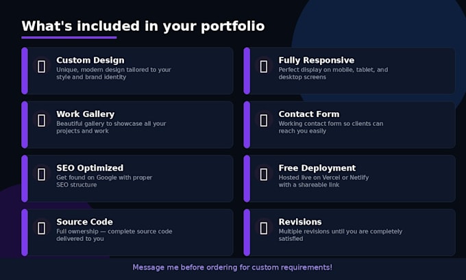 create a stunning portfolio website to showcase your work
