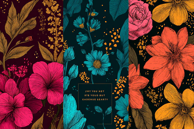 create seamless pattern design and textile print design