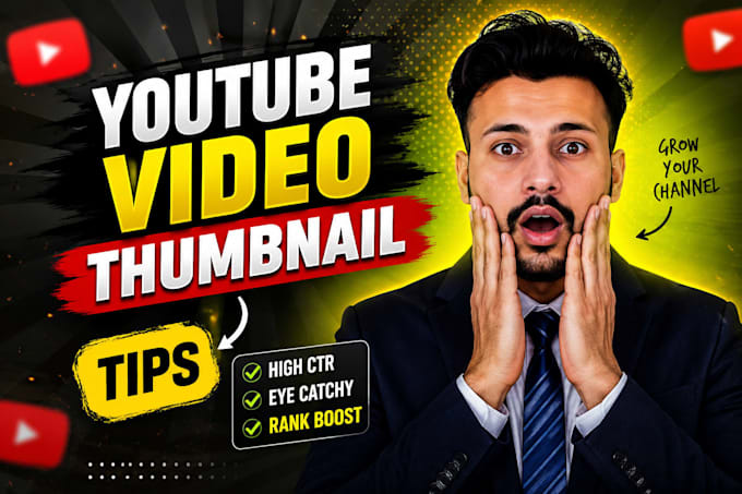 create professional clickable youtube thumbnails