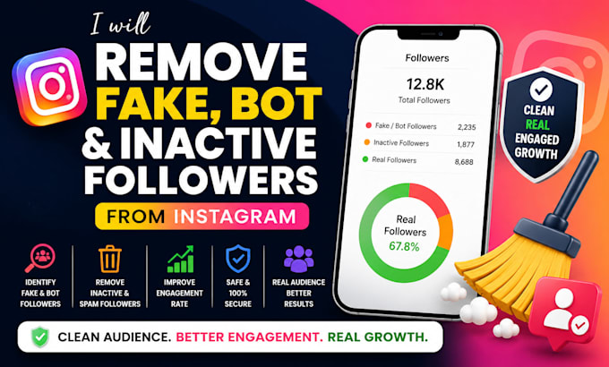 remove fake bot and inactive followers from instagram