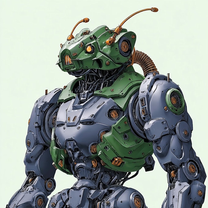 Design sci fi mecha and robot concept art by Biancaodom | Fiverr