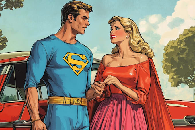 comic book illustration with comic book illustrator