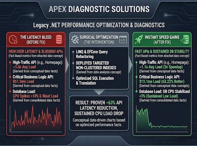 diagnose and optimize aspnet core and mssql performance