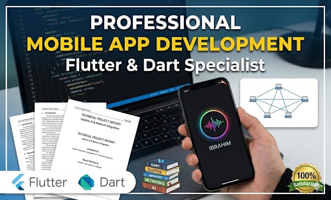 build professional mobile app using flutter and dart