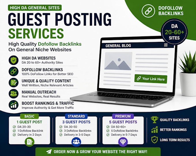 do guest posting on high da general sites with dofollow backlinks