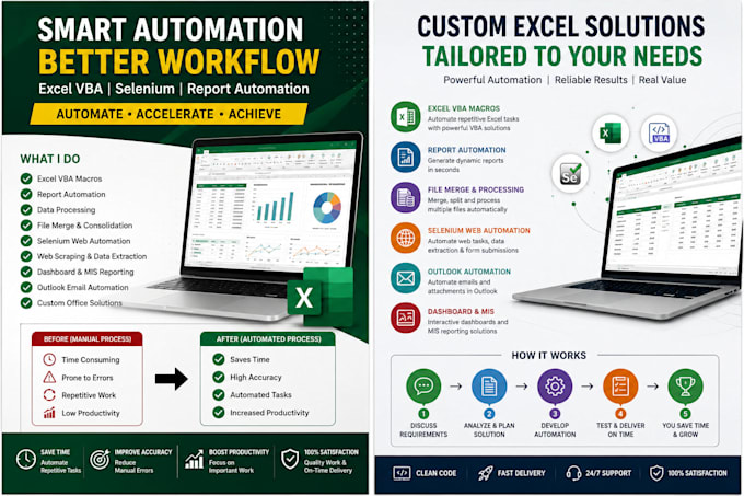 create professional excel vba automation tools