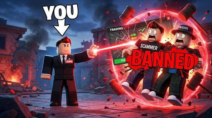 make a roblox thumbnail, for youtube, games, etc