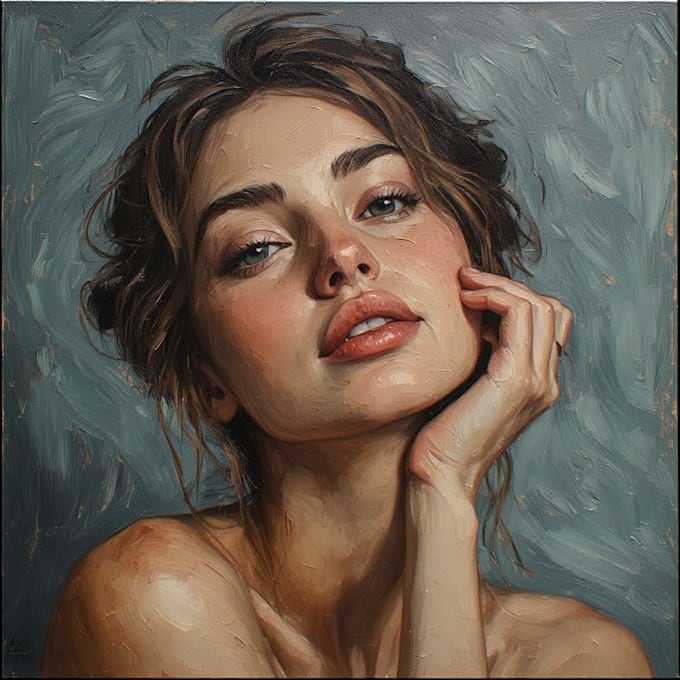 oil painting portrait and illustrations