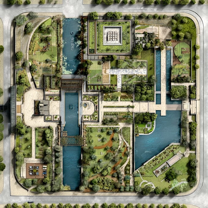 do 2d 3d master plan, site plan, landscape architecture