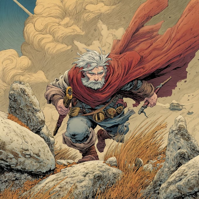 comic book illustration with comic book illustrator