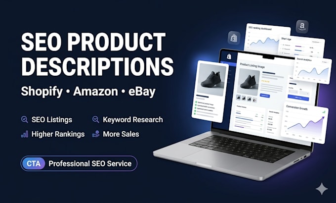 write seo product description for shopify amazon and ebay