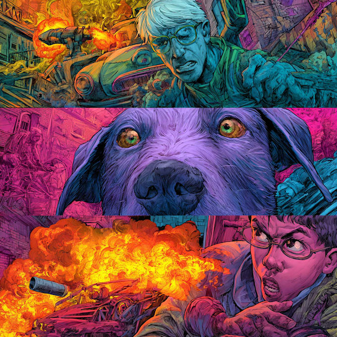 comic book illustration with comic book illustrator