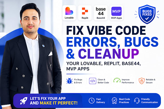 build and fix lovable ai website, dev and lovable app, supabase errors and bugs