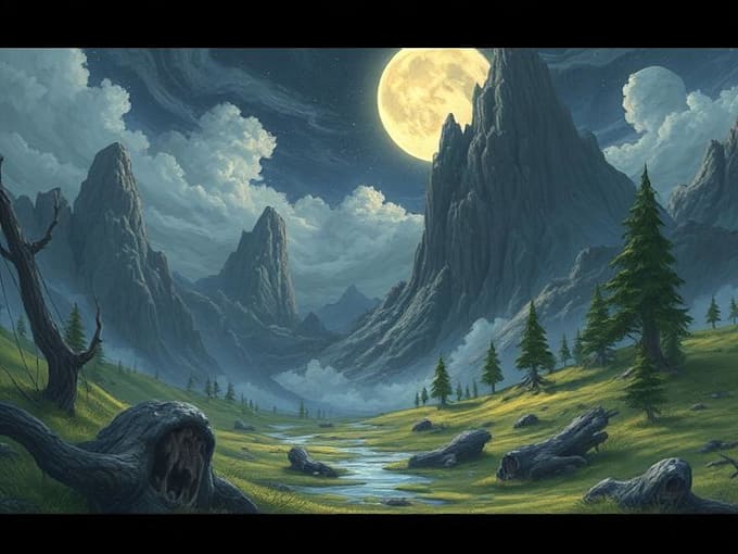 design amazing fantasy landscape