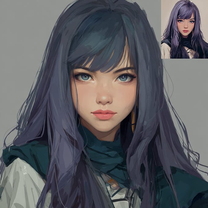 draw anime character art illustration