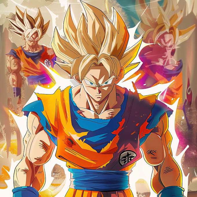 draw you in dragon ball z portrait style