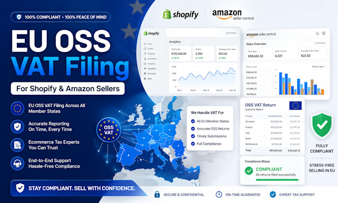 do eu oss vat filing for shopify and amazon sellers