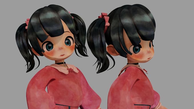 do stylized handpainted 3d characters