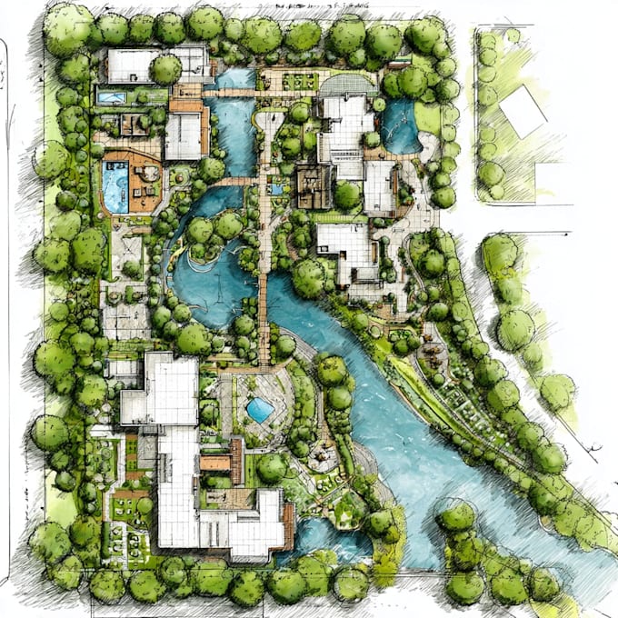 draw site plan, property map, plat map, landscape design