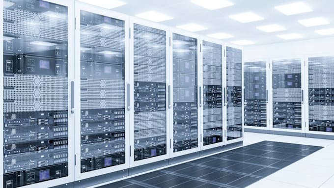 design 3d cgi data centers, warehouses, ai powered data centers and server rooms