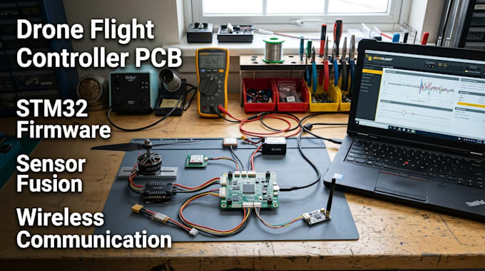 do drone flight controller pcb, embedded firmware, sensor fusion, wireless comm