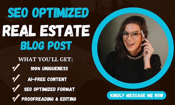 do SEO blog writing and article writing for real estate and keywords research