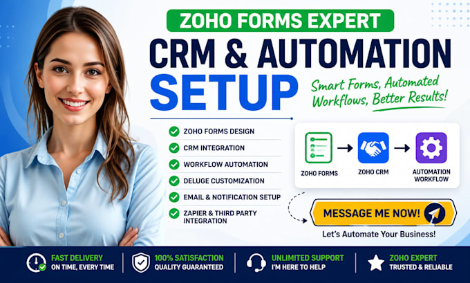 do zoho form crm integration automation workflow deluge customization zoho forms