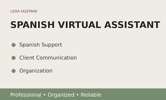 be your spanish virtual assistant for customer support