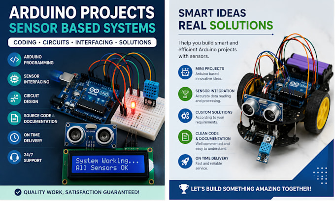 help with arduino and sensor based mini projects