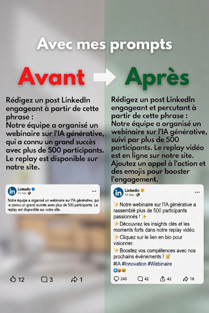 create powerful linkedin prompts with claude chatgpt