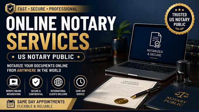 do fast remote online notarization for US and international clients
