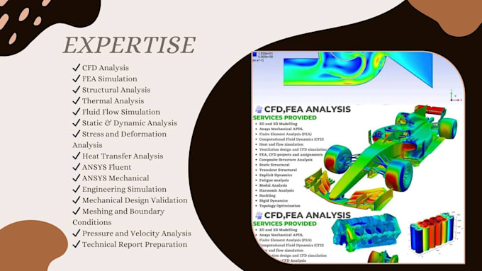 perform ansys simulation, fea, cfd, and structural analysis