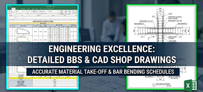 do quantity surveying, cost estimation and bbs for construction project