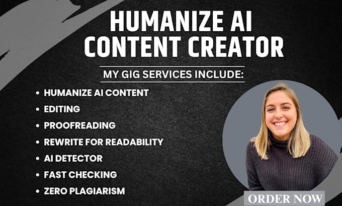 edit ai content, humanize ai text and proofread professionally