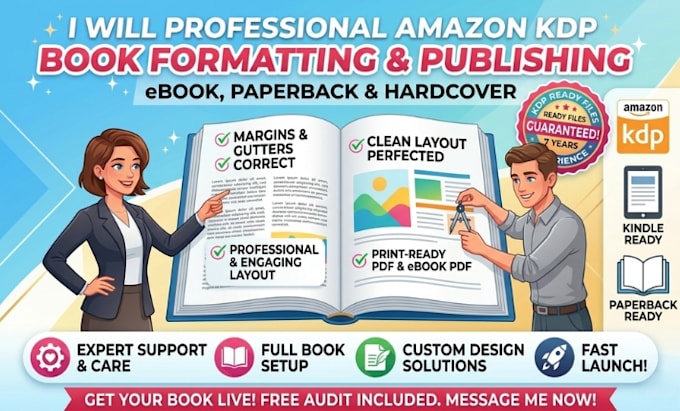 fix KDP interior formatting errors and publish your book