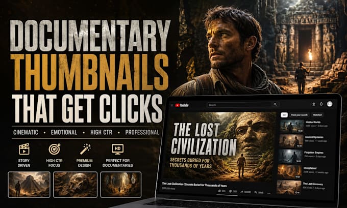 create attractive youtube thumbnails