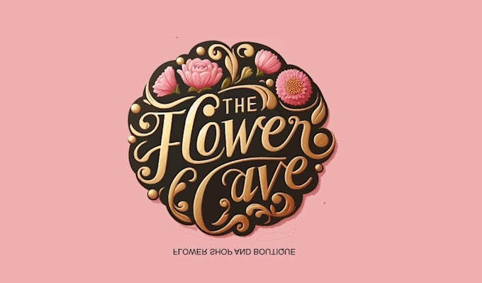 make minimalist flower logo design