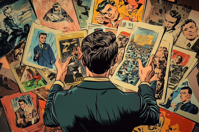 comic book illustration with comic book illustrator